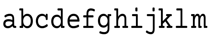 Mechanical Condensed Font LOWERCASE