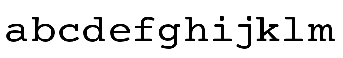 Mechanical Extended Font LOWERCASE