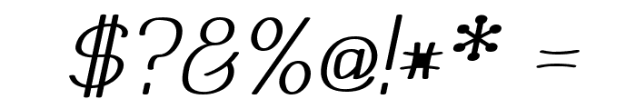 Mechanihan Italic Font OTHER CHARS