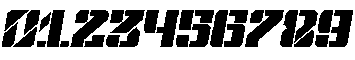 Mechaside Italic Font OTHER CHARS