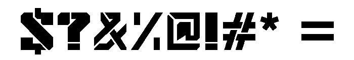 Mechaside Font OTHER CHARS