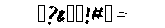 Med Pen Font OTHER CHARS