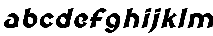 Medieval Sharp Bold Oblique Font LOWERCASE
