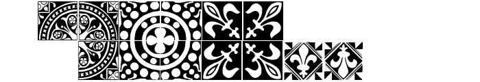 Medieval Tiles I Font LOWERCASE