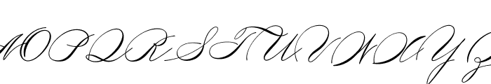 Medish Script PERSONAL USE ONLY Font UPPERCASE