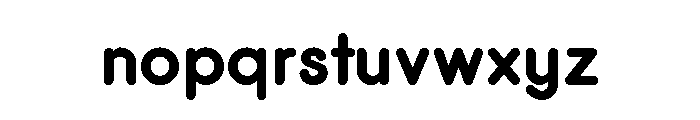 Medium Bold Font LOWERCASE