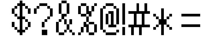 Mega Man ZX Regular Font OTHER CHARS