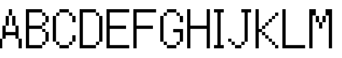 Mega Man ZX Regular Font UPPERCASE
