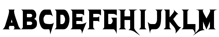 Megadeth Cryptic Font UPPERCASE