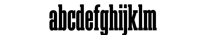 Megalito Slab Extra Condensed Font LOWERCASE