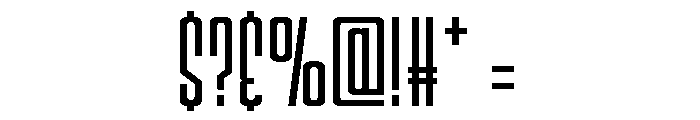 Megalomaniac Headliners Font OTHER CHARS