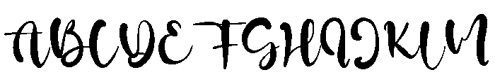 Megan Rose Font UPPERCASE