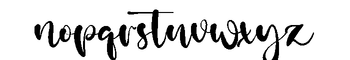 Megan Rose Font LOWERCASE