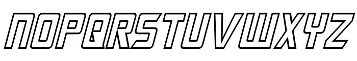 Megatron Hollow Condensed Italic Font LOWERCASE