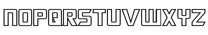 Megatron Hollow Font LOWERCASE