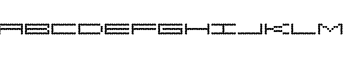 Megatronicalistic Dots Regular Font UPPERCASE