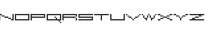 Megatronicalistic Dots Regular Font UPPERCASE