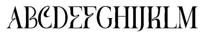 Meghan Regular Font UPPERCASE
