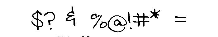 MeghansFont2 Font OTHER CHARS