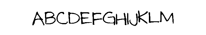 MeghansFont2 Font UPPERCASE