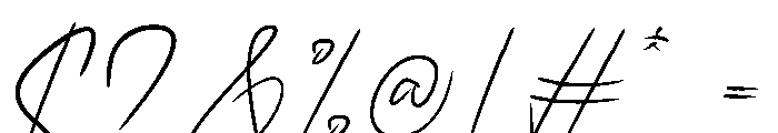 Meghyle Regular Font OTHER CHARS