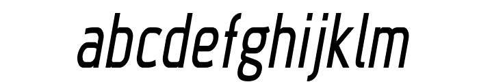 Megi Sans Narrow Italic Font LOWERCASE