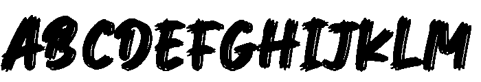 Mehren Brush FREE PERSONAL Reg Font UPPERCASE