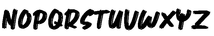 Mehren Brush FREE PERSONAL Reg Font UPPERCASE