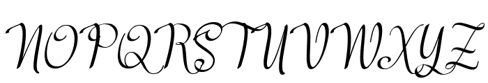 Meikaylascript Font UPPERCASE