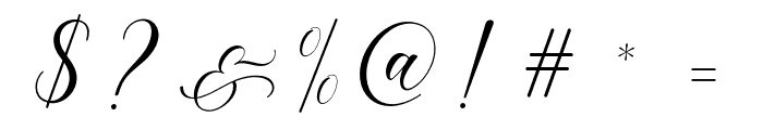 MelanieScriptFree-Medium Font OTHER CHARS