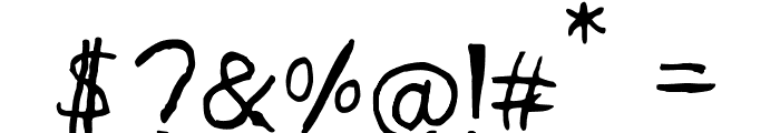 Melchior_Handwritten Medium Font OTHER CHARS