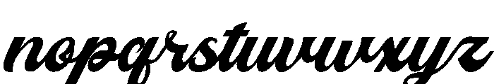 Melcostra Font LOWERCASE
