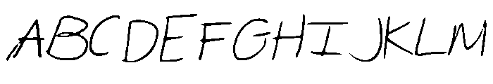 MelinaHand Font UPPERCASE