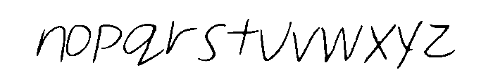 MelinaHand Font LOWERCASE