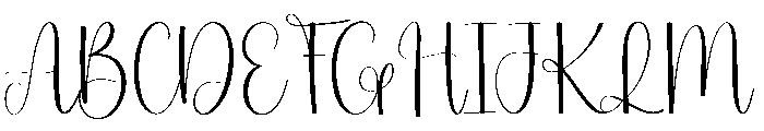 Melinda2 Font UPPERCASE