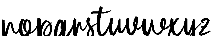 Mellarose Font LOWERCASE