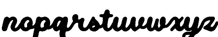 Mellow Script Font LOWERCASE