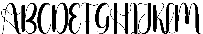 Melodic Font UPPERCASE