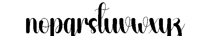 Melodic Font LOWERCASE