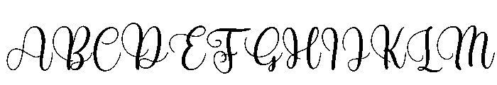 Melodica Font UPPERCASE