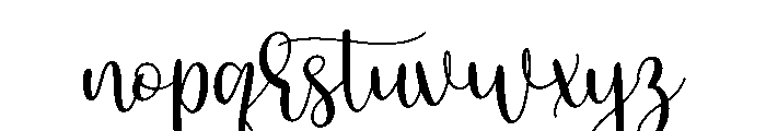 Melodica Font LOWERCASE