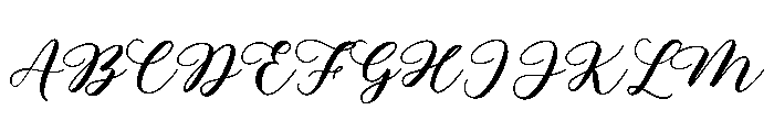 MelodieRouge Font UPPERCASE