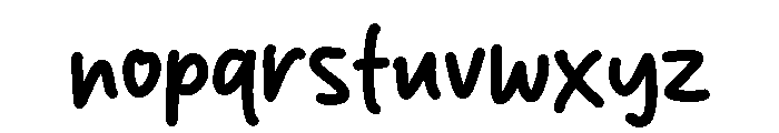 Melon Tea Font LOWERCASE