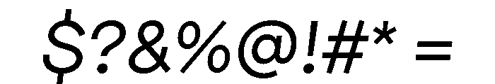 Mels Italic Font OTHER CHARS