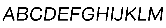 Mels Italic Font UPPERCASE