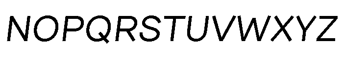 Mels Italic Font UPPERCASE