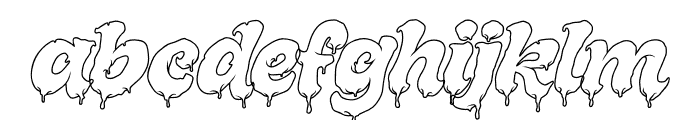 Melted Brain Outline Demo FONT