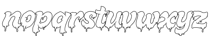 Melted Brain Outline Demo Font LOWERCASE