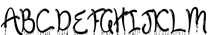 Melting Words Demo Font UPPERCASE