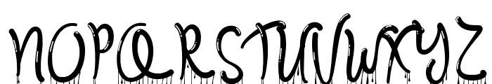 Melting Words Demo Font UPPERCASE